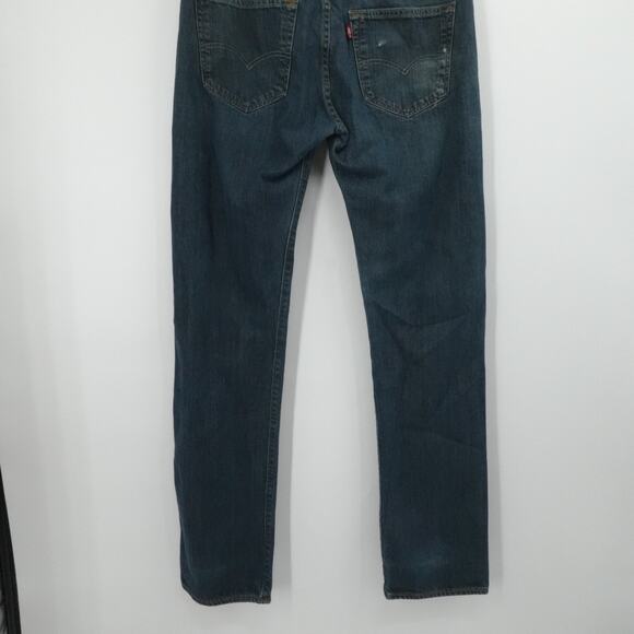 Levis 501 XX Jeans Mens Fits 34x32 BLue Dark Straight Button Fly Classic Work - Picture 11 of 14